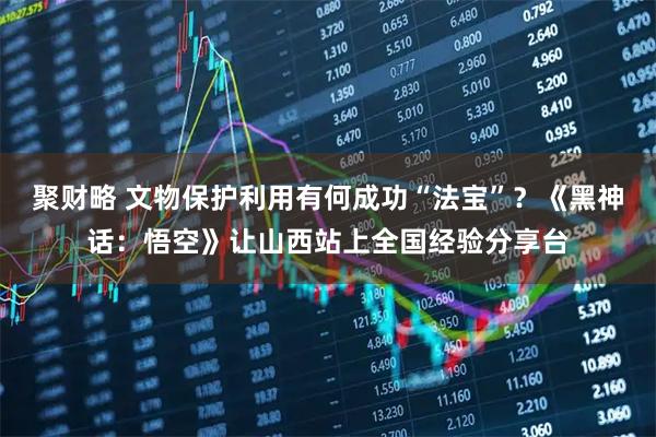 聚财略 文物保护利用有何成功“法宝”？《黑神话：悟空》让山西站上全国经验分享台