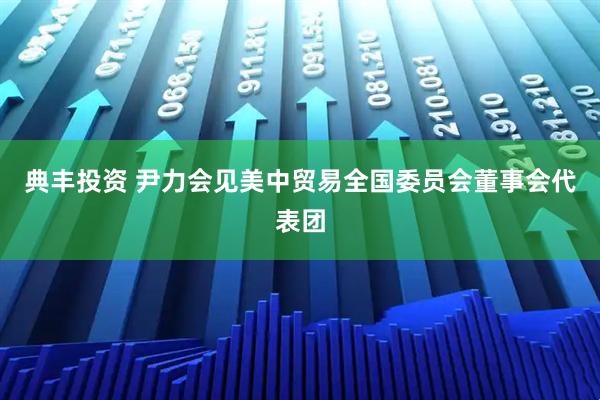 典丰投资 尹力会见美中贸易全国委员会董事会代表团